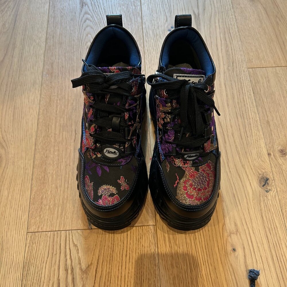 Black platform shoes from Japan